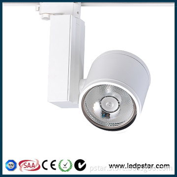 4 heads high power pink color 30w COB led track light for meat store